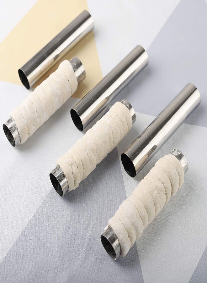 forkmannie Cream Horn Molds Stainless Steel Cannoli Tubes Set of 12 Baking Cones Pastry Roll Horn Croissant Mold - Image 4